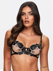 Ann Summers Black Insatiable Non Pad Balcony Bra - Image 3 of 5