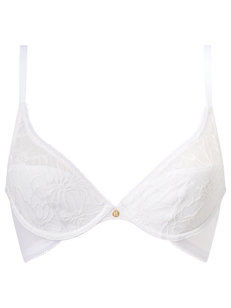 KBX White Pad Plunge Alice Lace Bra - Image 5 of 5