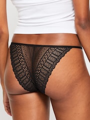 KBX Black Lace Brazilian Knickers 3 Pack - Image 3 of 4