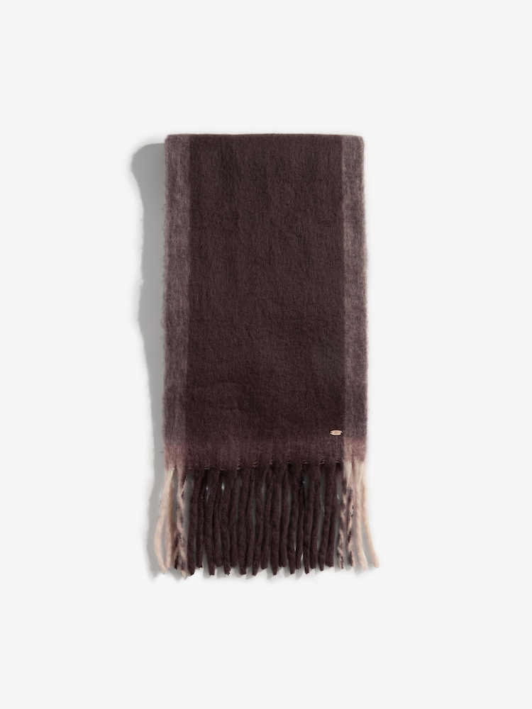 Lipsy Chocolate Brown Cosy Brushed Scarf - Image 1 of 3