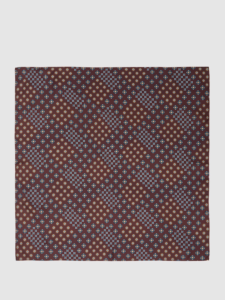 Reiss Burgundy Nina Silk Neck Tie - Image 1 of 3