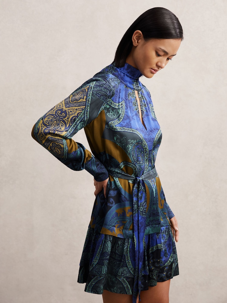 Reiss Blue Kaisley Dress - Image 1 of 7
