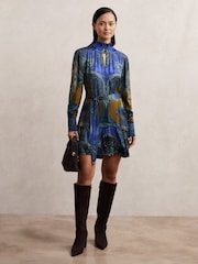 Reiss Blue Kaisley Dress - Image 3 of 7