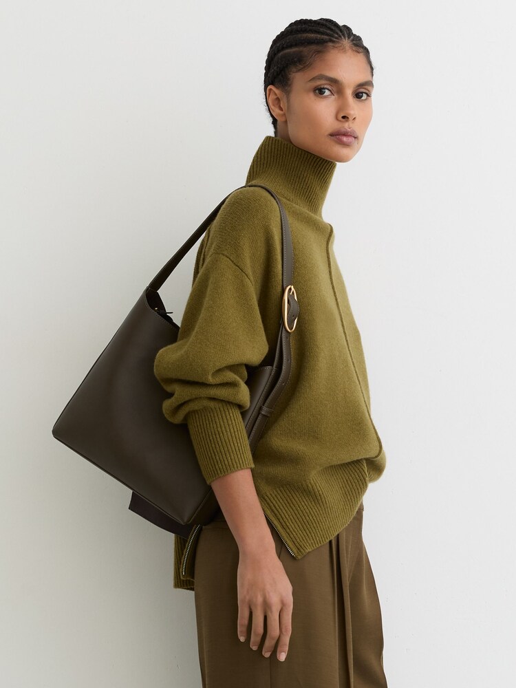 Reiss Green Greta Bag - Image 1 of 7 Reiss Green Greta Bag - Image 1 of 7