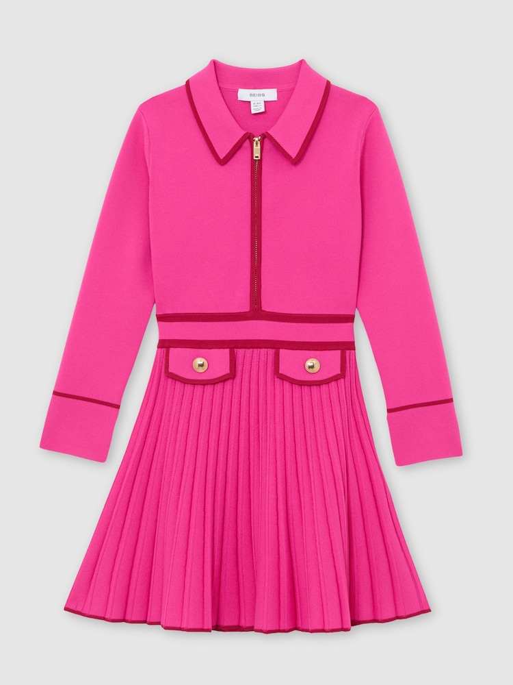 Reiss Bright Pink Anne Dress - Image 2 of 4