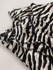Black/Ecru Zebra Jersey Culottes - Image 6 of 7
