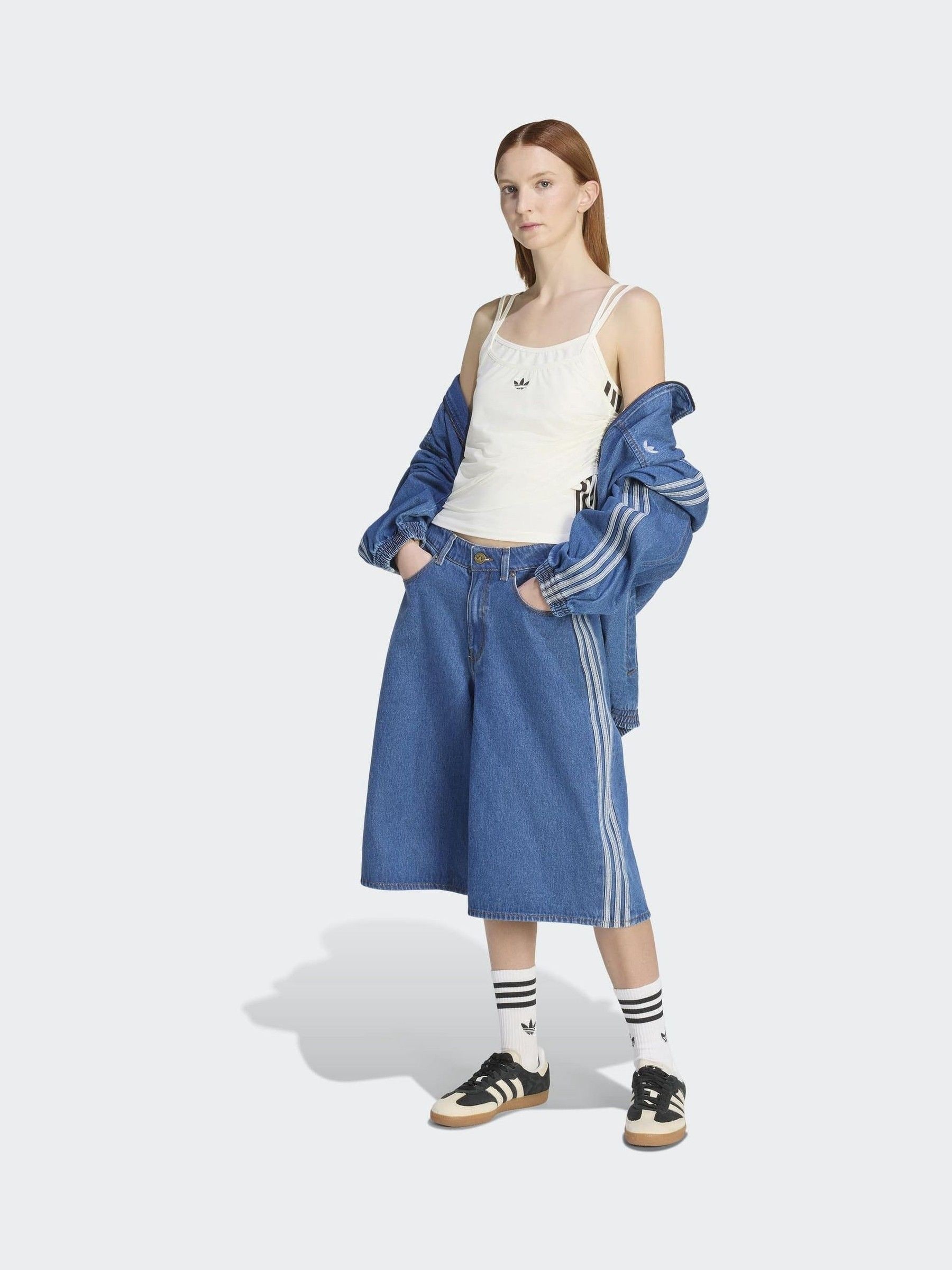 Next：日本 ホワイト - adidas Original レイヤード タンクトップ from