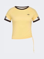 adidas Originals Yellow Layered Cali T-Shirt - Image 6 of 6