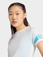 adidas Originals Blue Layered Cali T-Shirt - Image 4 of 6