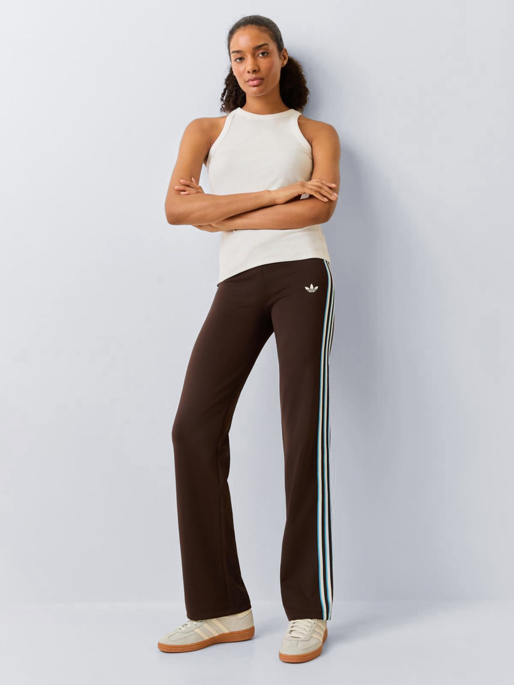 Buy adidas Originals Brown Slouchy Straight Trousers from Next India