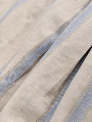 Blue/Beige Stripe N. Premium Linen Blend Wide Leg Trousers - Image 2 of 3