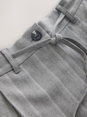 Grey Stripe Wide Leg Trousers - Image 6 of 7