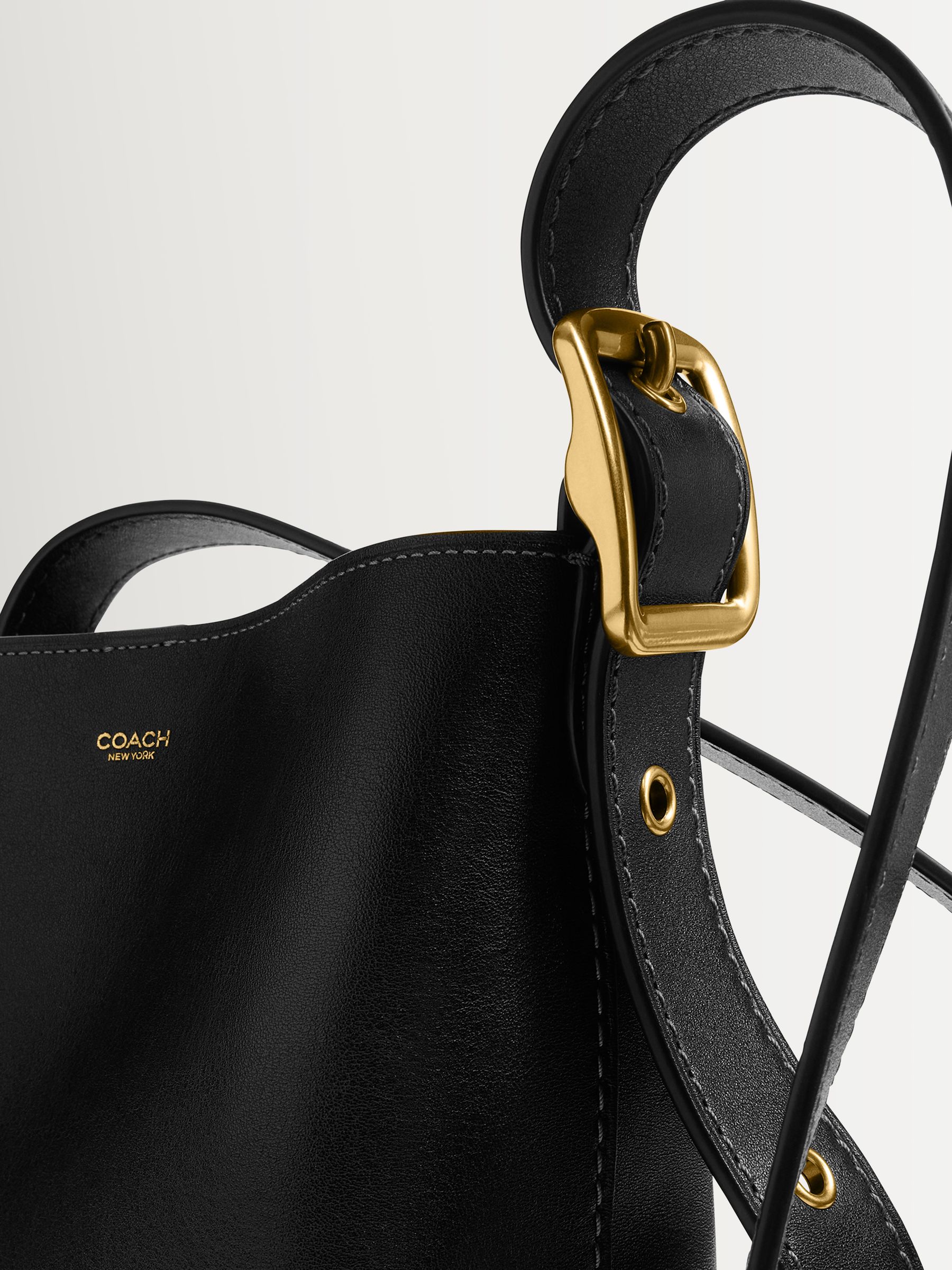 COACH Black Bleecker Bucket Bag | Seasons