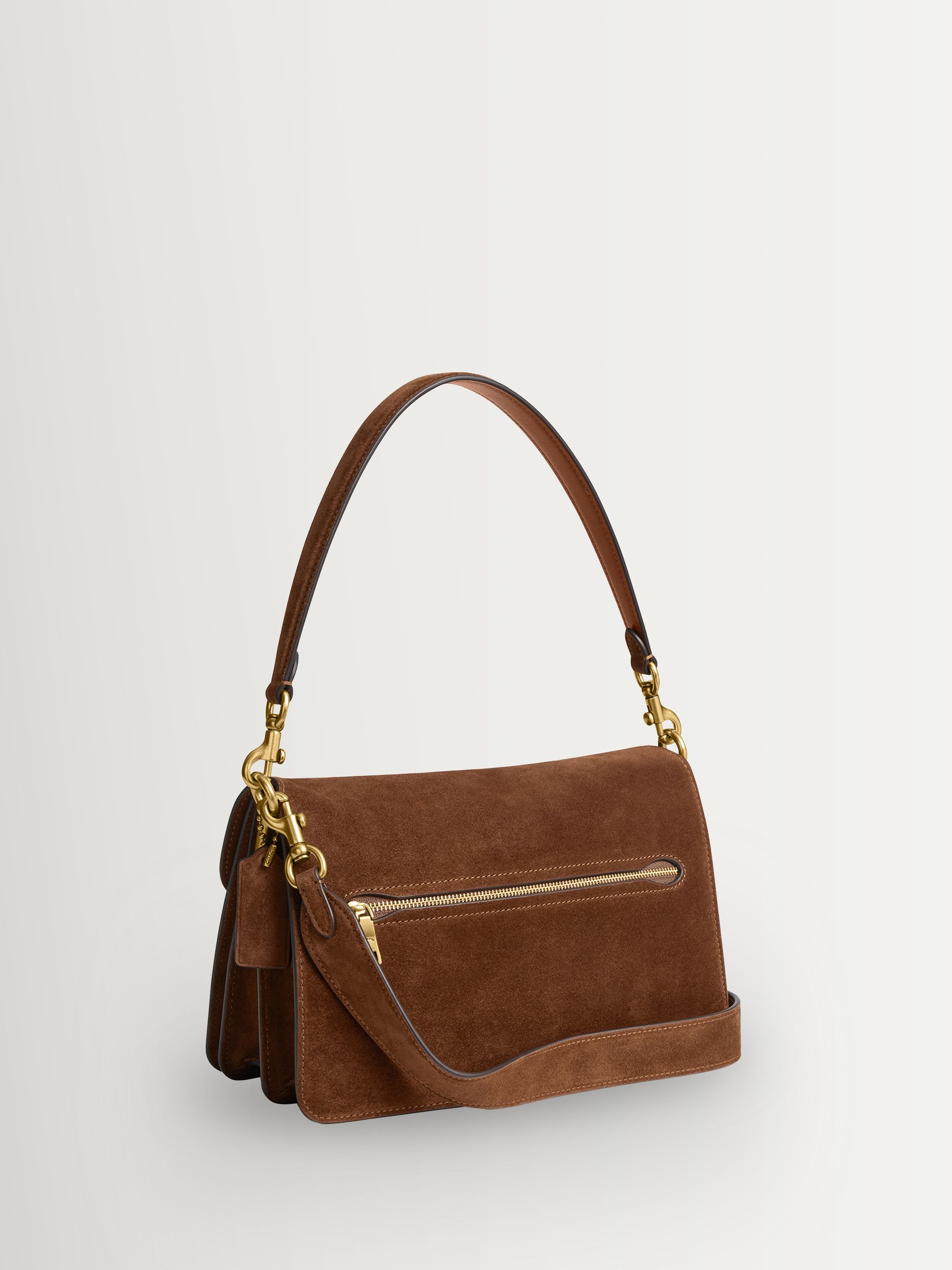 COACH Warm Brown Chain Tabby Shoulder Bag | Seasons
