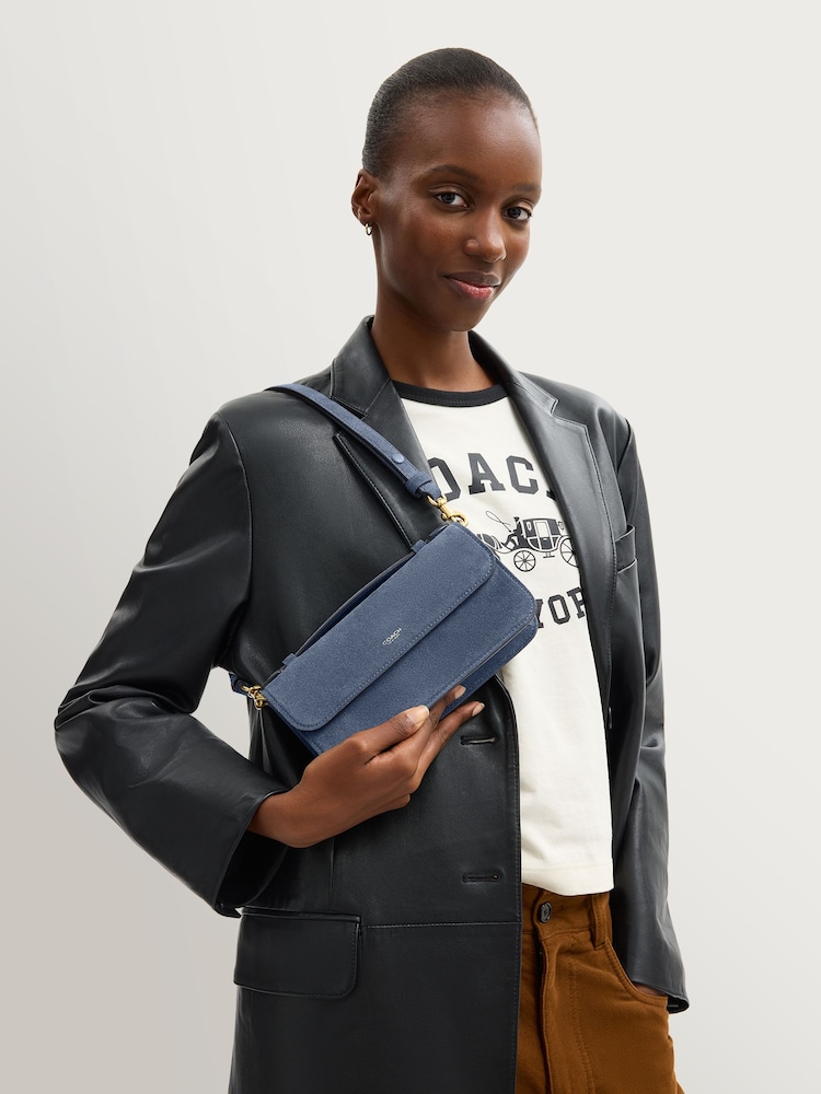 COACH Light Denim Elora Top Handle Cross-Body Bag - Image 10 of 10