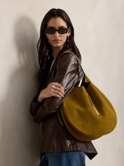 Polo Ralph Lauren Brown Id Suede Mini Shoulder Bag - Image 3 of 8