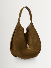 Polo Ralph Lauren Brown Id Suede Mini Shoulder Bag - Image 4 of 8
