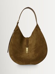 Polo Ralph Lauren Brown Id Suede Mini Shoulder Bag - Image 6 of 8