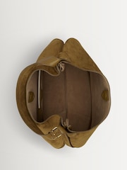 Polo Ralph Lauren Brown Id Suede Mini Shoulder Bag - Image 7 of 8