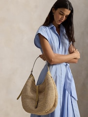 Polo Ralph Lauren Mid Natural Id Suede Mini Shoulder Bag - Image 1 of 7