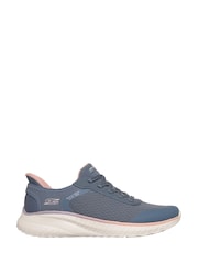 Skechers Blue Slip-Ins Bobs Squad Chaos Trainers - Image 1 of 5