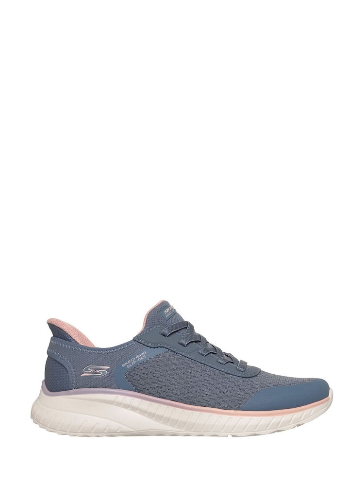Skechers Blue Slip-Ins Bobs Squad Chaos Trainers - Image 1 of 5