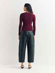 Weekend MaxMara Red Esule Fitted Cardigan - Image 2 of 5