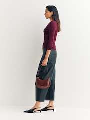 Weekend MaxMara Red Esule Fitted Cardigan - Image 4 of 5