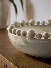 Grey Bobble Ceramic Decorative Bowl - Image 3 of 5
