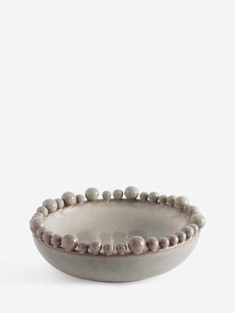 Grey Bobble Ceramic Decorative Bowl - Image 5 of 5