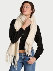 Victoria's Secret Swan Cream Cosy Blanket Scarf - Image 1 of 3