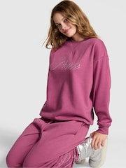Victoria's Secret PINK Red Violet Fleece Sweatshirt - Image 1 of 2