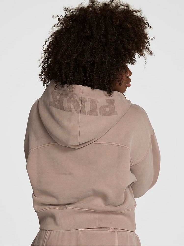 Victoria's Secret PINK Panama Beige Oversized Hoodie - Image 2 of 2