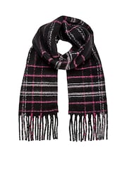 Victoria's Secret Black Tartan Cosy Blanket Scarf - Image 3 of 3