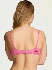 Victoria's Secret Rose Garden Pink Dye Push Up Lace Bra - Image 2 of 3