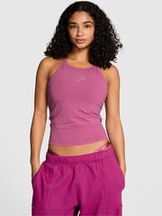 Victoria's Secret Pink Red Violet Cotton Halter Bra Top - Image 1 of 3