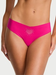 Victoria's Secret Pop Pink Thong Heart Cut Out Knickers - Image 1 of 3