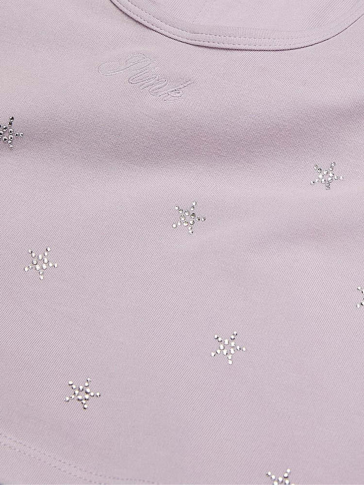 Victoria's Secret Pink Spring Violet Purple Cotton Halter Bra Top - Image 4 of 4