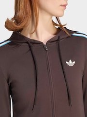 adidas Originals Knit 3-Stripe Full Zip Hettegenser - Bilde 4 av 7