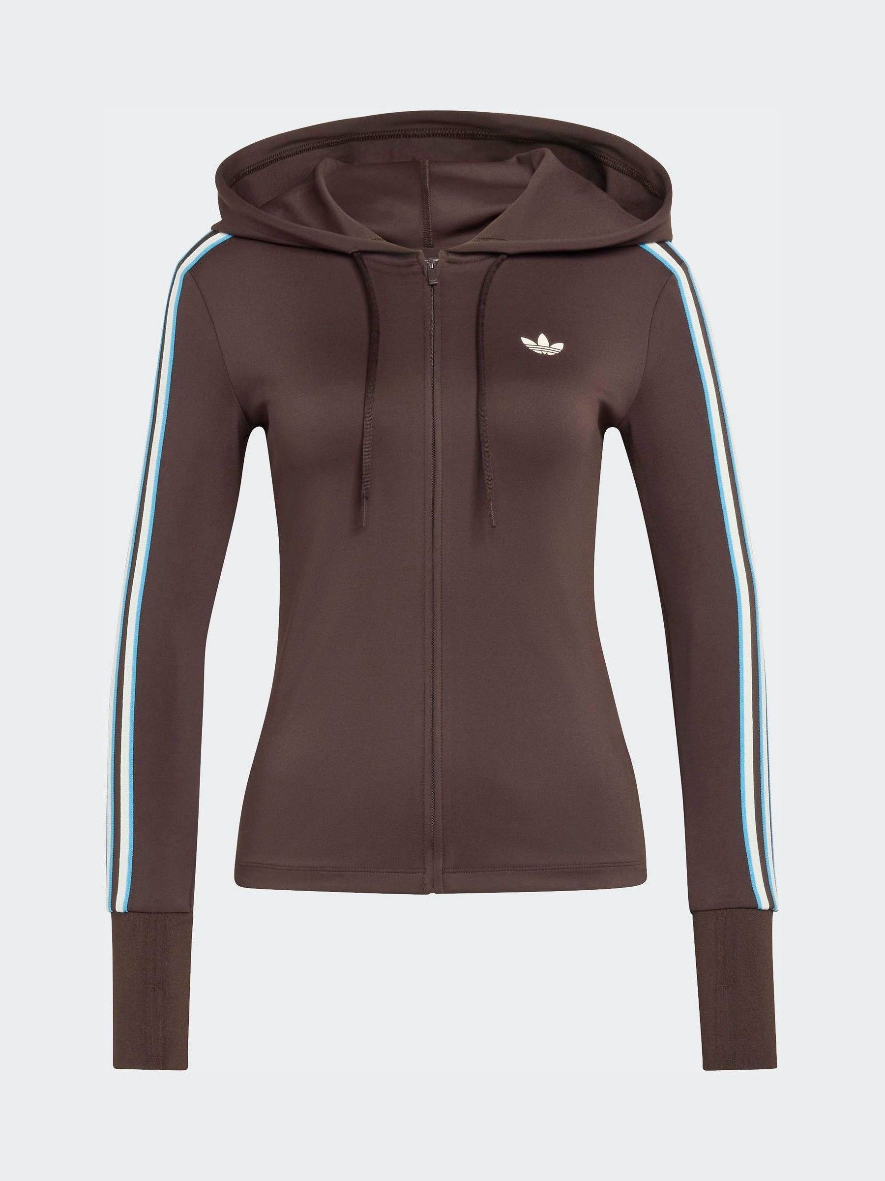 Buy adidas Originals Knit 3-Stripe Full Zip Hoodie from Next Japan