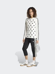 Schwarz - adidas Originals 3-Streifen Capri Hosen - Bild 3 von 6