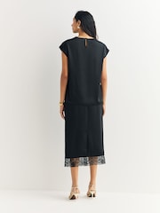 Weekend MaxMara Black Staffa Short Sleeve Blouse - Image 2 of 5