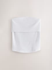 Weiß - self. Fold Over Bandeau Top - Bild 1 von 3