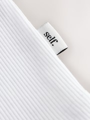 Weiß - self. Fold Over Bandeau Top - Bild 3 von 3