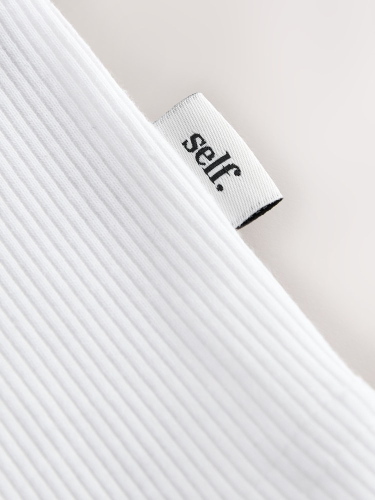 Weiß - self. Fold Over Bandeau Top - Bild 3 von 3