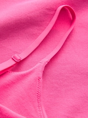 self. Pink Strappy Square Neck Bodysuit - Image 7 of 8