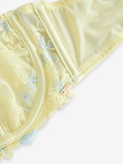 Lipsy Butter Yellow Embrodiery Multiway Non Padded Underwired Bra - Image 8 of 9