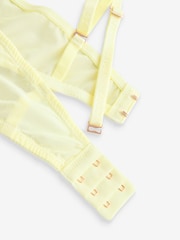 Lipsy Butter Yellow Embrodiery Multiway Non Padded Underwired Bra - Image 9 of 9