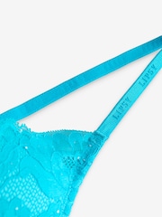 Lipsy Aqua Blue Baby Sequin Plunge Bra - Image 10 of 10