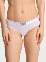 Victoria's Secret Perfume Purple Hipster Logo Cotton Heart Shine Patch Knickers - Image 1 of 2